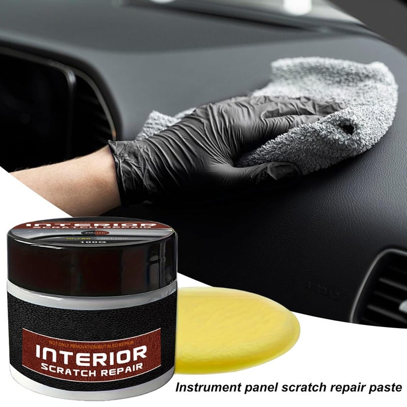Mteawl Car Interior Scratch Remover, Multipurpose Dashboard Scratch Repair Kit, Vehicle Parts Restorer, Car Parts Refurbish Wax for Minor Scratches - Image 5
